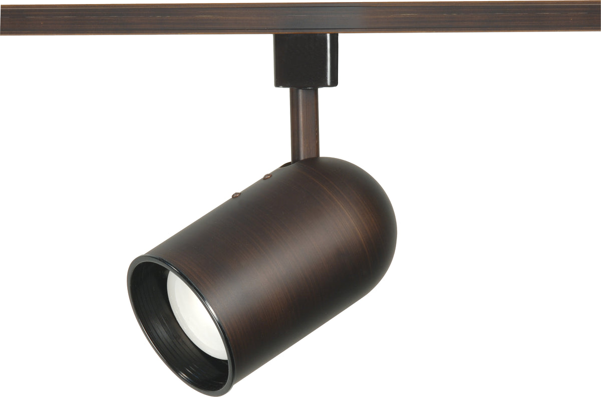 1 Light - R20 - Track Head - Bullet Cylinder - Russet Bronze Finish - H-Style bulb or fixture view