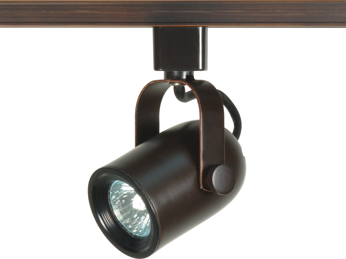 1 Light - MR16 - 120V Track Head - Round back- Russet Bronze Finish - H-Style