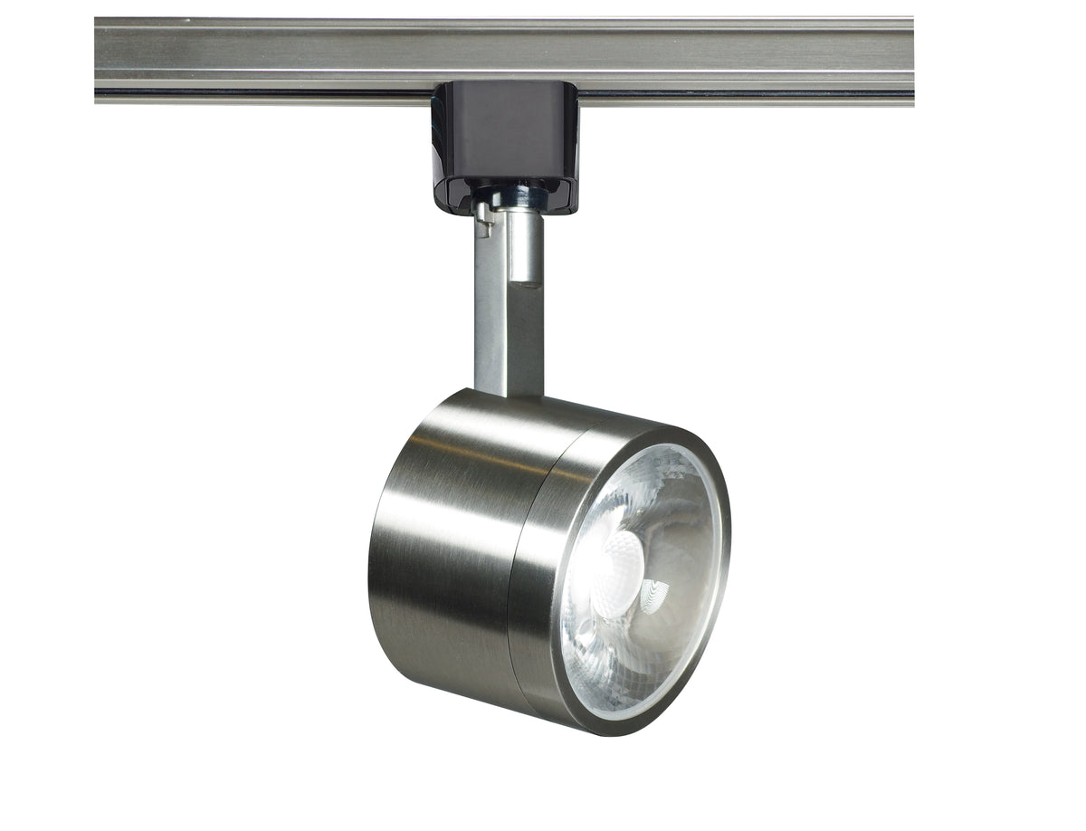 1 Light - LED - 12W Track Head - Round - Brushed Nickel - 36 Deg. Beam - H-Style bulb or fixture view