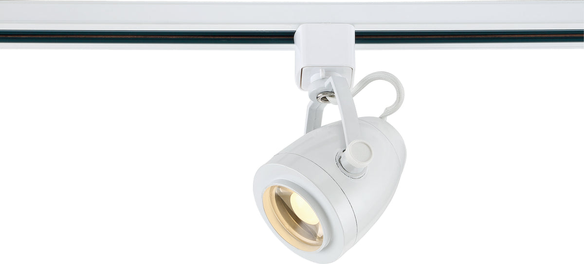 1 Light - LED - 12W Track Head - Pinch Back - White - 36 Deg. Beam - H-Style