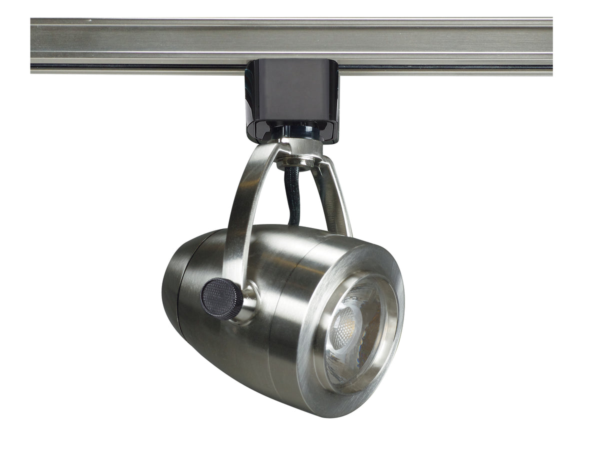 1 Light - LED - 12W Track Head - Pinch back shape - Brushed Nickel - 36 Deg. Beam - H-Style lighting product