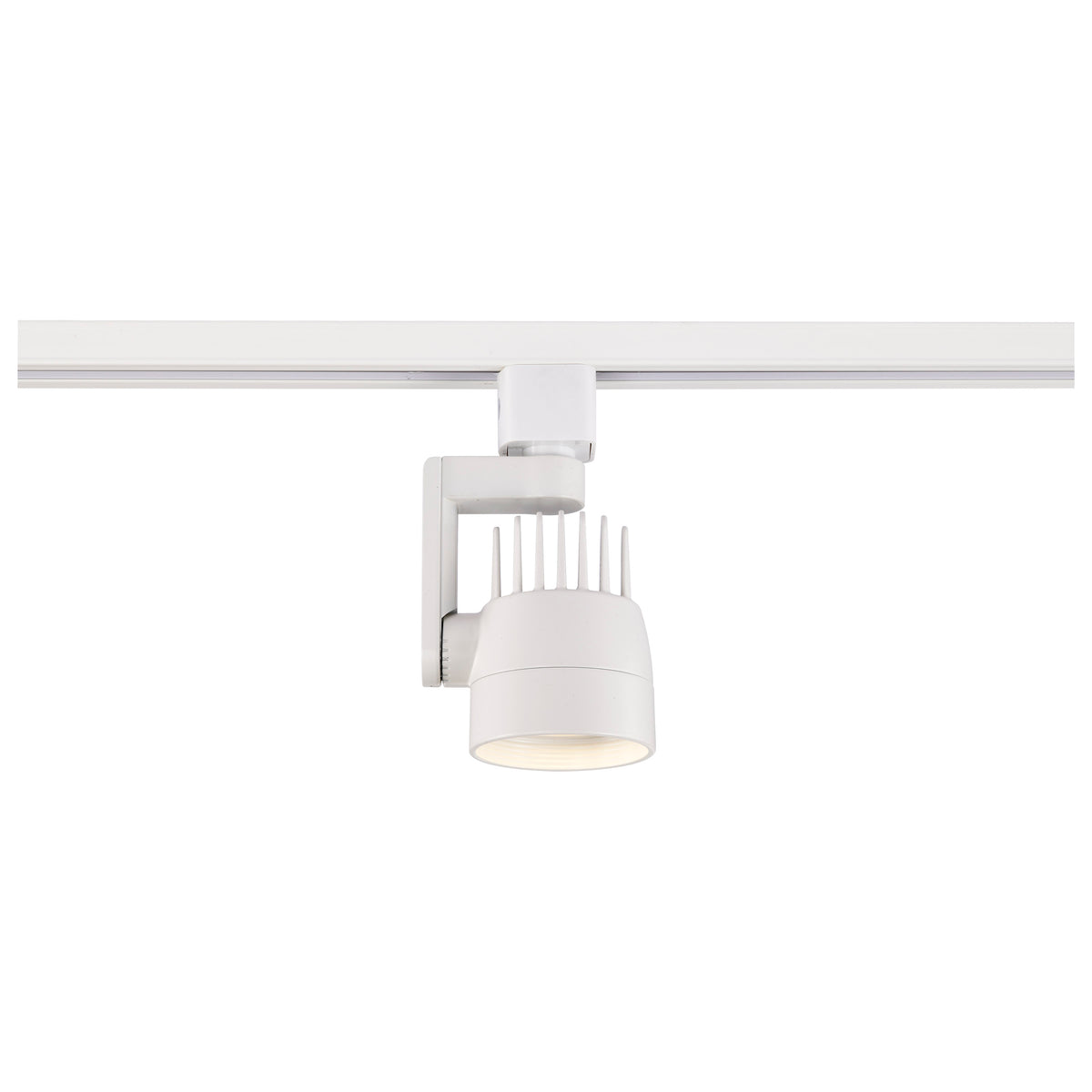 1 Light - LED - 12W Track Head - Angle Arm - White - 36 Deg. Beam - H-Style