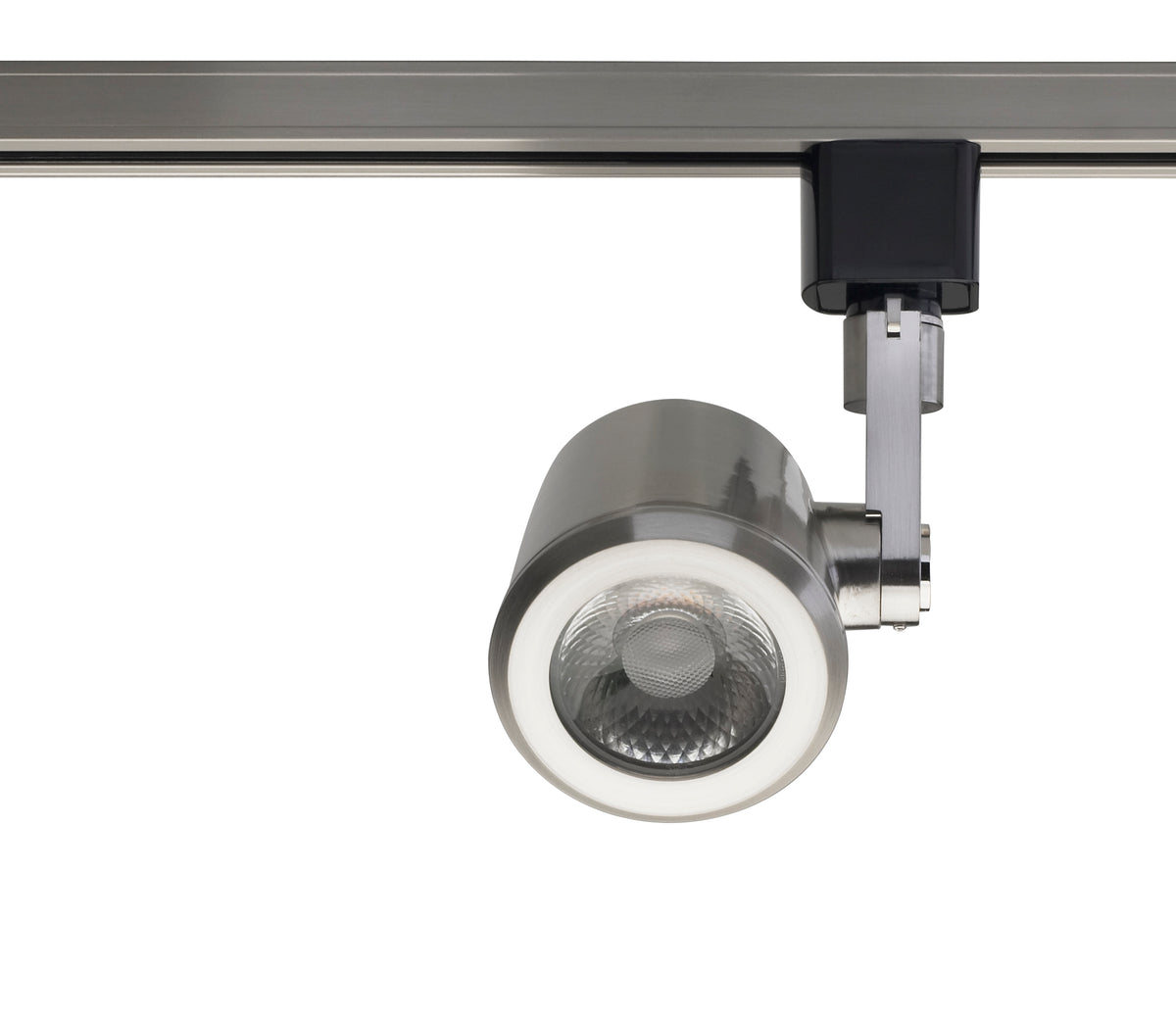 1 Light - LED - 12W Track Head - Taper Back - Brushed Nickel - 36 Deg. Beam - H-Style bulb or fixture view