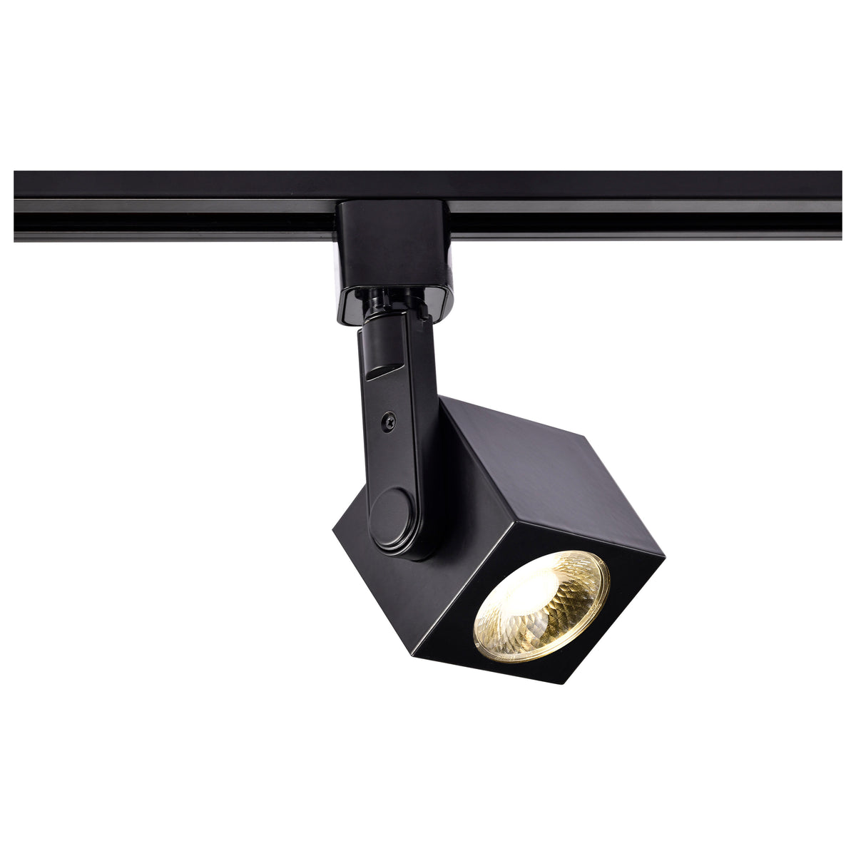 1 Light - LED - 12W Track Head - Square - Black - 36 Deg. Beam - H-Style
