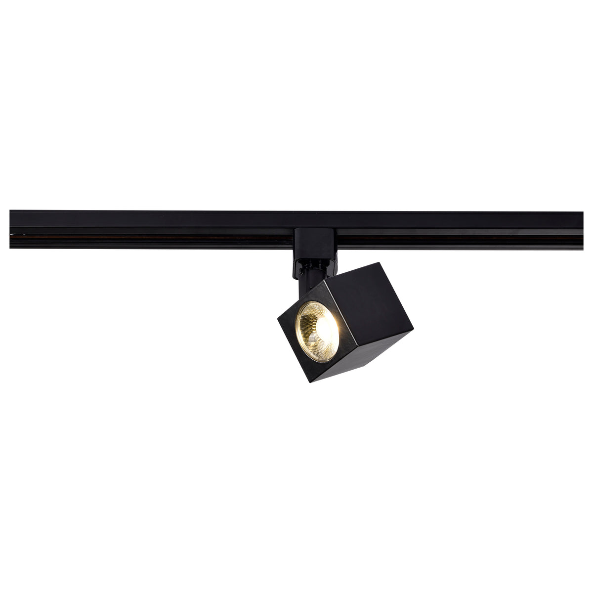 1 Light - LED - 12W Track Head - Square - Black - 36 Deg. Beam - H-Style