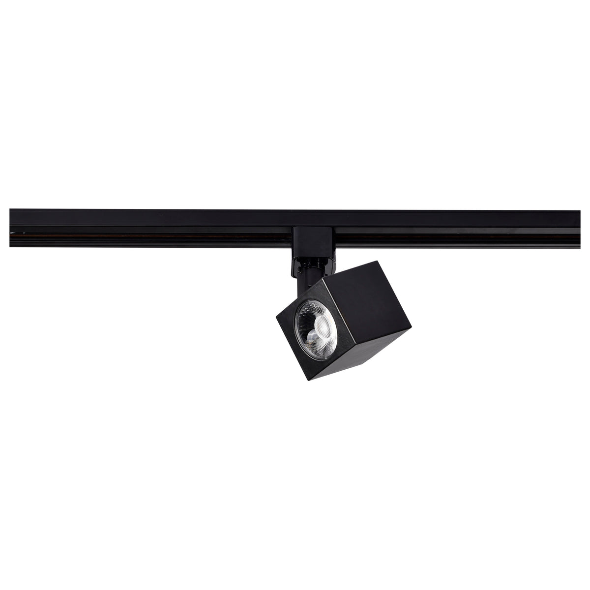 1 Light - LED - 12W Track Head - Square - Black - 36 Deg. Beam - H-Style
