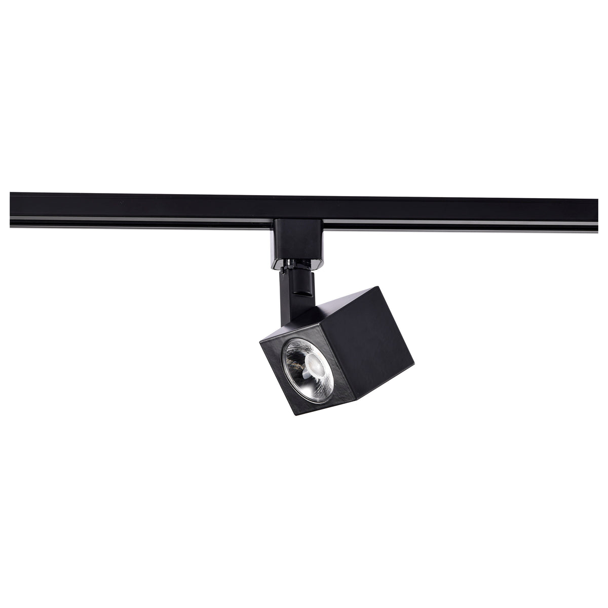 1 Light - LED - 12W Track Head - Square - Black - 36 Deg. Beam - H-Style