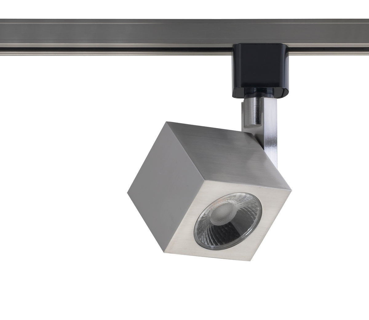 1 Light - LED - 12W Track Head - Square - Brushed Nickel - 24 Deg. Beam - H-Style bulb or fixture view