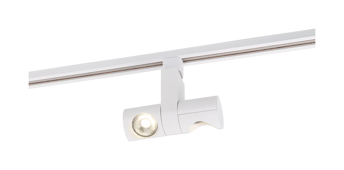 LED - 24 Watt Track Head - Dual Pipe - White - 24 deg. Beam Angle - H-Style product image