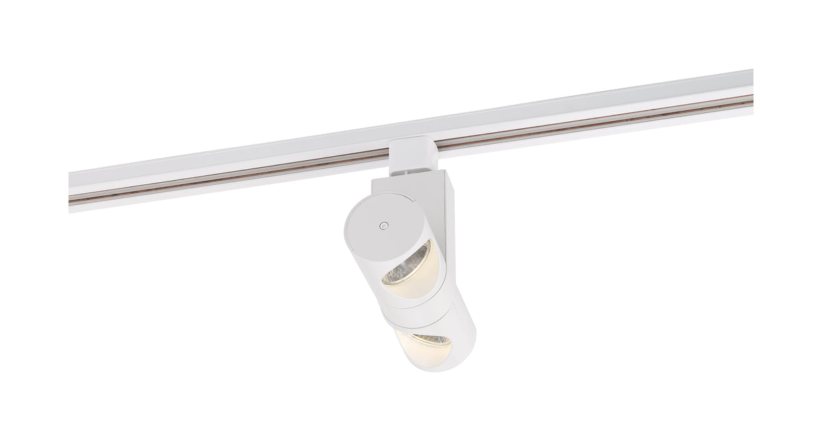 LED - 24 Watt Track Head - Dual Pipe - White - 24 deg. Beam Angle - H-Style
