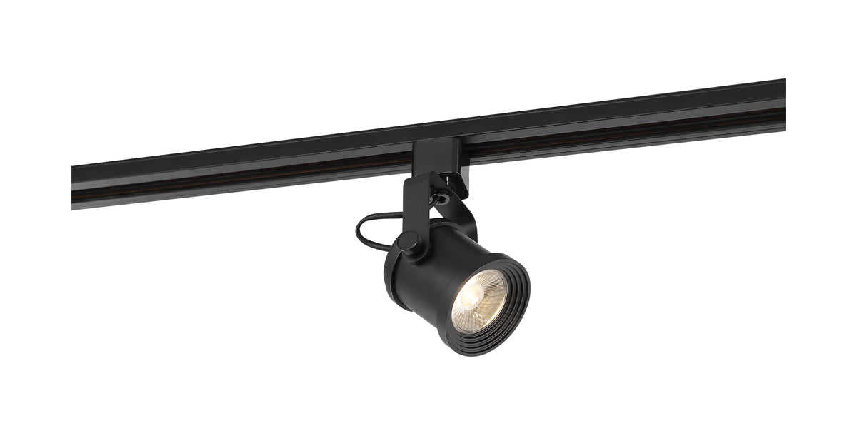 LED - 12 Watt Forged Track Head - Black - 24 deg. Beam Angle - H-Style