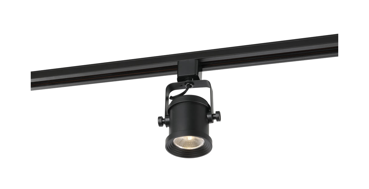 LED - 12 Watt Forged Track Head - Black - 36 deg. Beam Angle - H-Style
