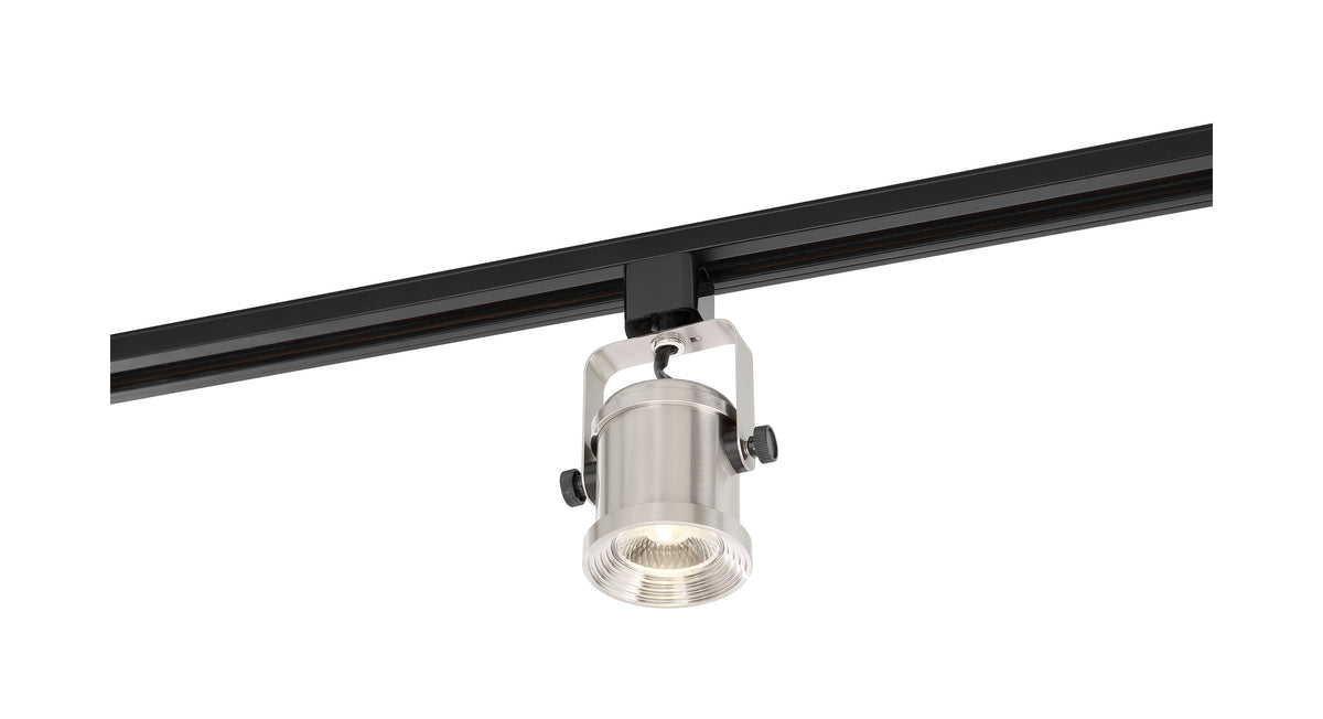 LED - 12 Watt Forged Track Head - Brushed Nickel - 24 deg. Beam Angle - H-Style