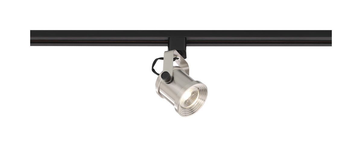 LED - 12 Watt Forged Track Head - Brushed Nickel - 36 deg. Beam Angle - H-Style bulb or fixture view