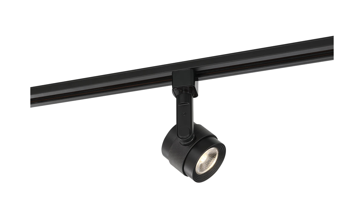 LED - 12 Watt Piston Track Head - Black - 36 deg. Beam Angle - H-Style for ceiling fixtures and commercial spaces