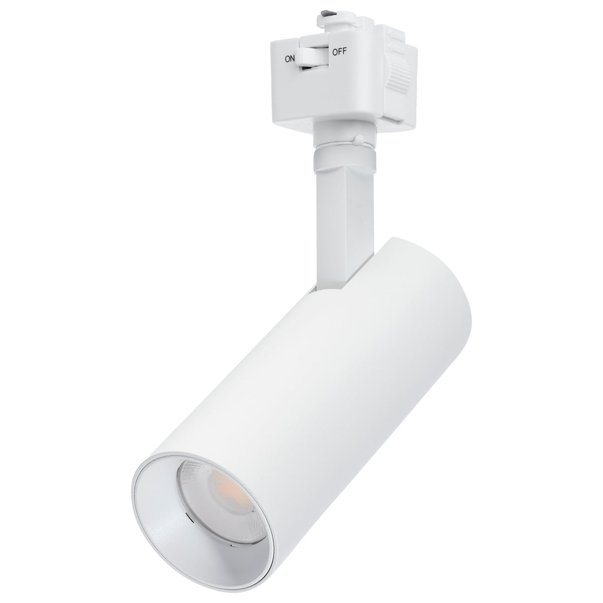 10 Watt LED Track Head - 48 Degree Beam Spread - J-Style Track - 5 Selectable - Matte White Finish - J-Style for ceiling