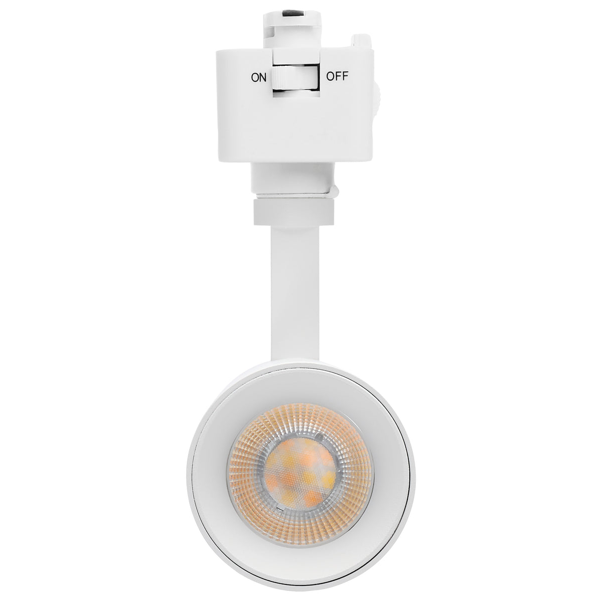 10 Watt LED Track Head - 48 Degree Beam Spread - J-Style Track - 5 CCT Selectable - Matte White Finish - J-Style