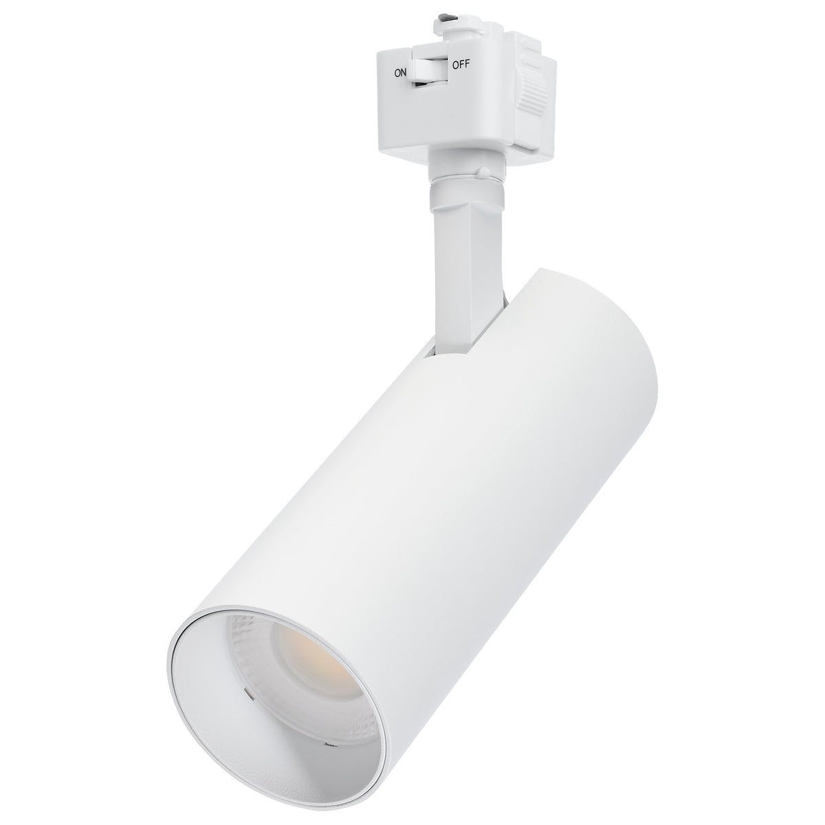 20 Watt LED Track Head - 48 Degree Beam Spread - J-Style Track - 5 Selectable - Matte White Finish - J-Style lighting product