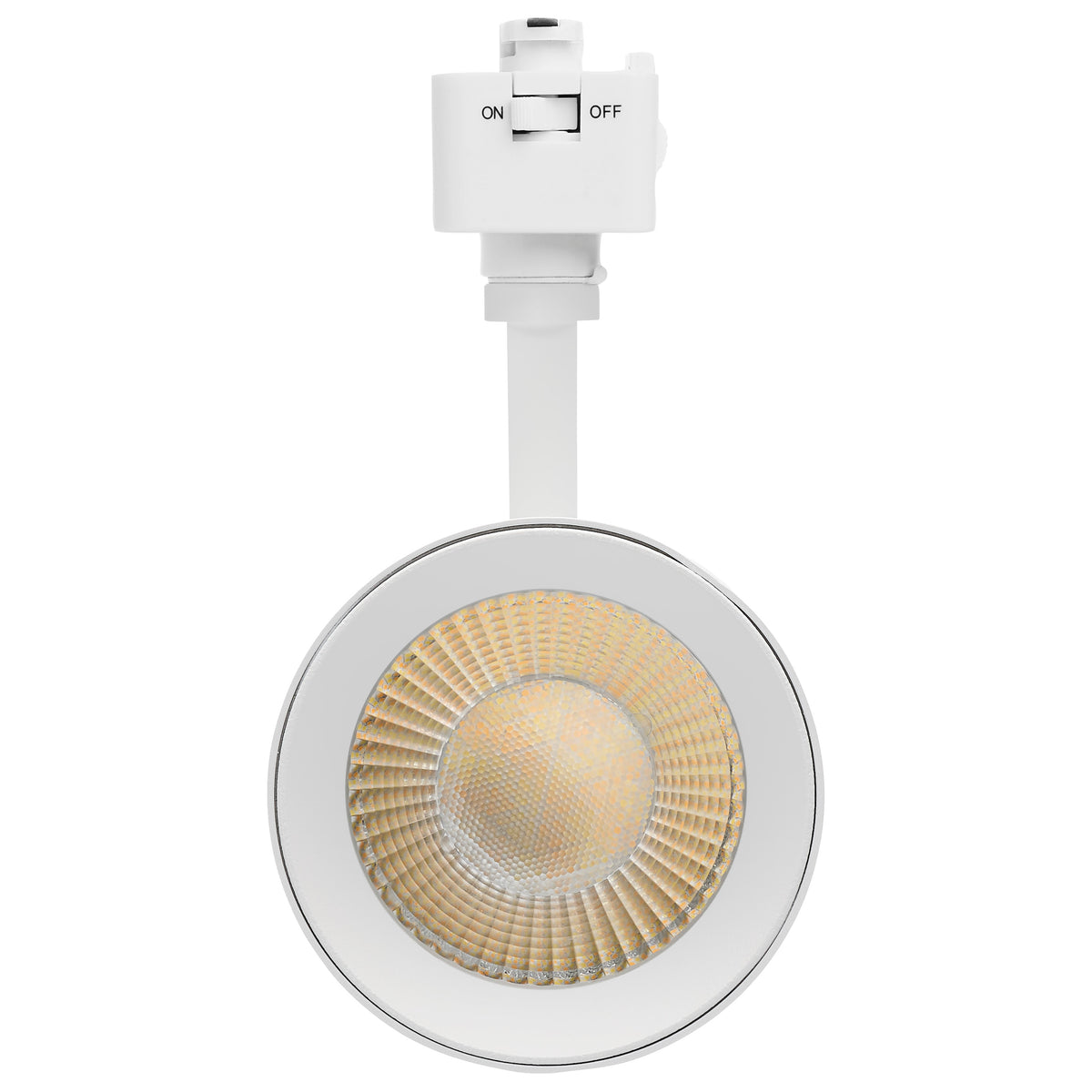 30 Watt LED Track Head - 36 Degree Beam Spread - J-Style Track - 5 CCT Selectable - Matte White Finish - J-Style