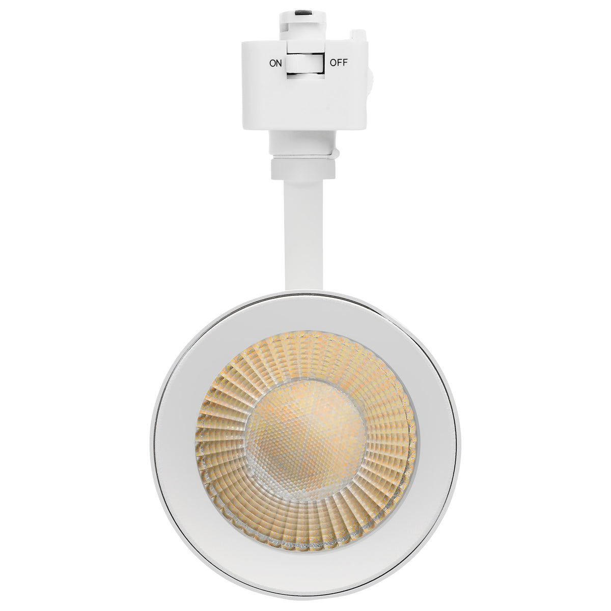 30 Watt LED Track Head - 48 Degree Beam Spread - J-Style Track - 5 CCT Selectable - Matte White Finish - J-Style