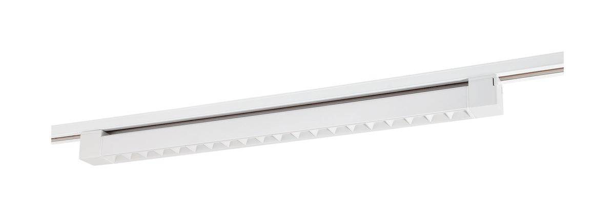 LED - 2FT - Track Light Bar - White Finish - 30 deg. Beam Angle - H-Style