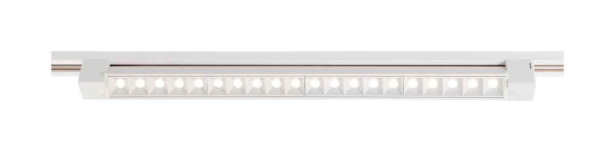 LED - 2FT - Track Light Bar - White Finish - 30 deg. Beam Angle - H-Style