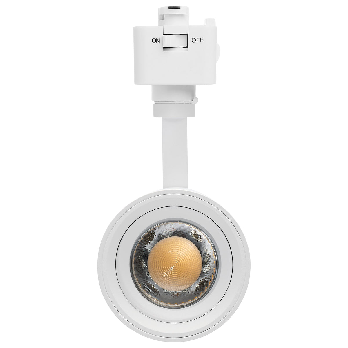 15 Watt LED Track Head - J-Style - 20 to 50 Degree Adjustable Beam Spread - CCT Selectable - Matte White Finish - J-Style