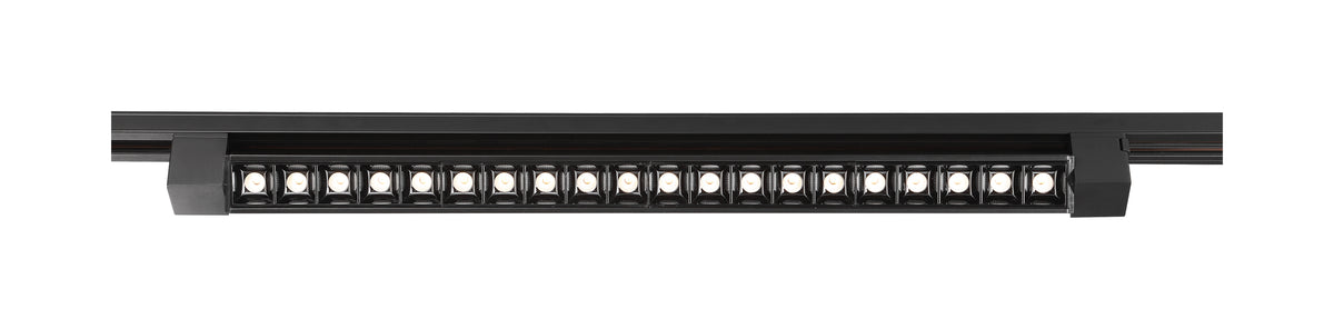 LED - 2FT - Track Light Bar - Black Finish - 30 deg. Beam Angle - H-Style