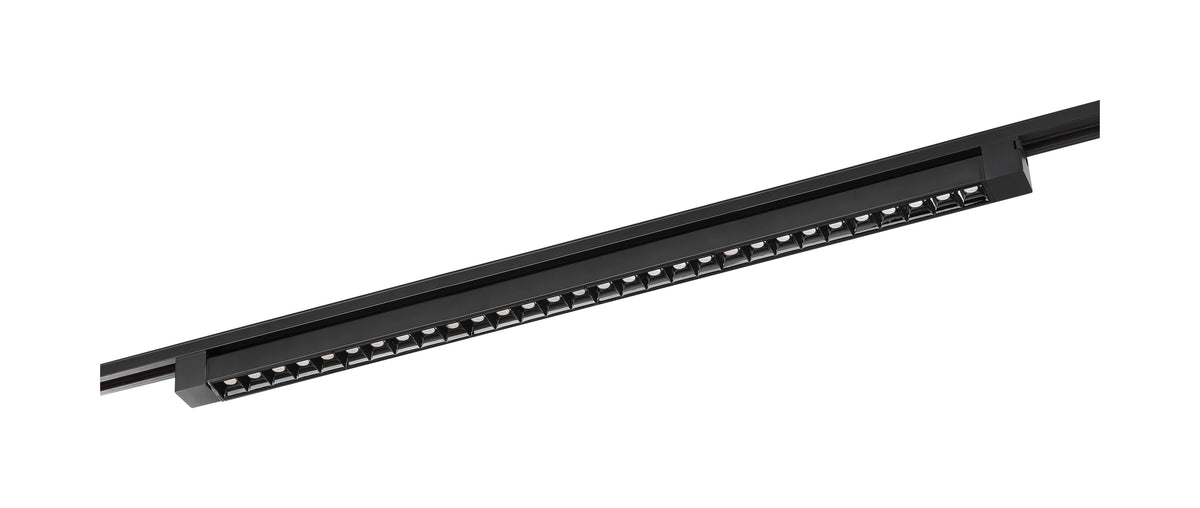 LED - 3FT - Track Light Bar - Black Finish - 30 deg. Beam Angle - H-Style for commercial spaces and retail spaces