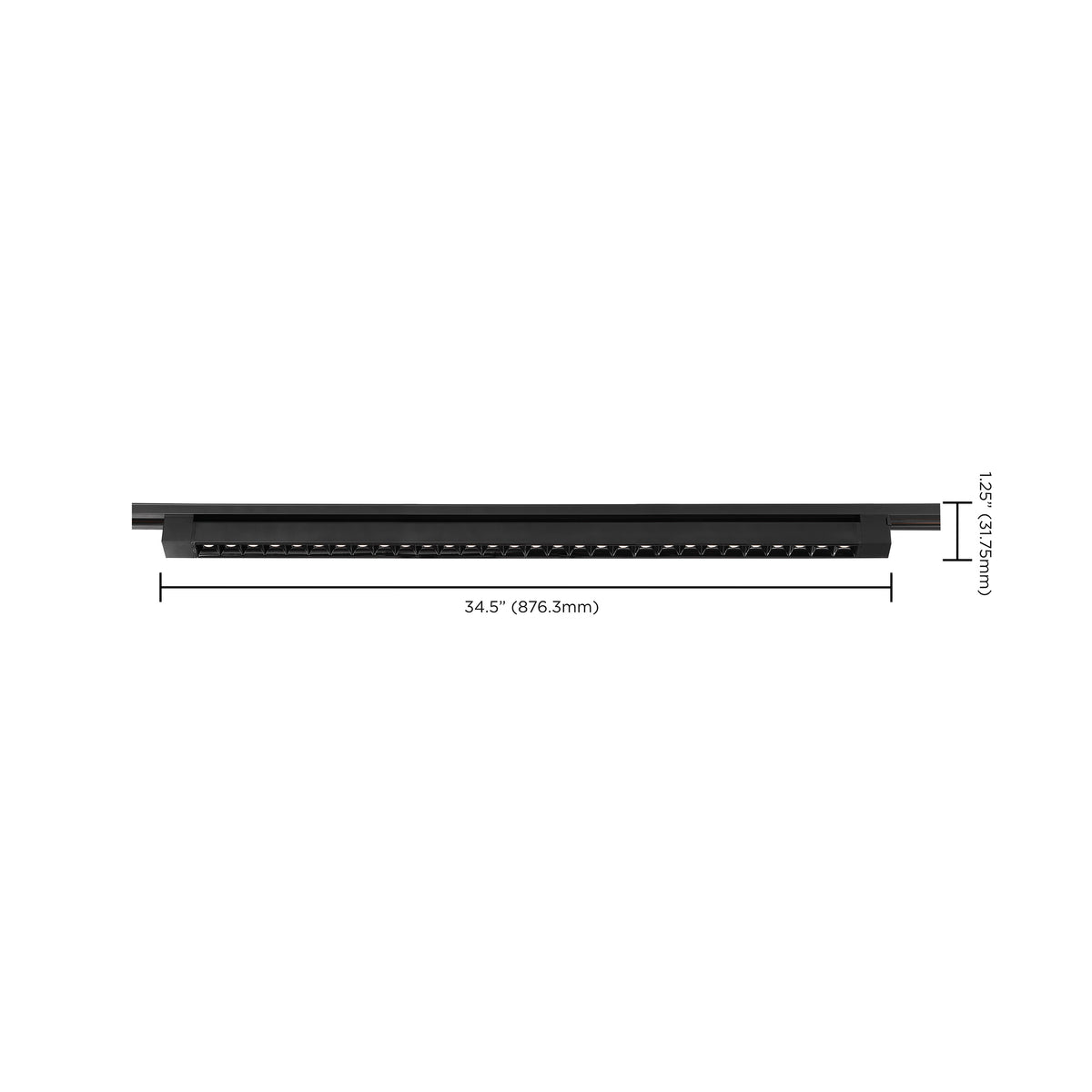 LED - 3FT - Track Light Bar - Black Finish - 30 deg. Beam Angle - H-Style
