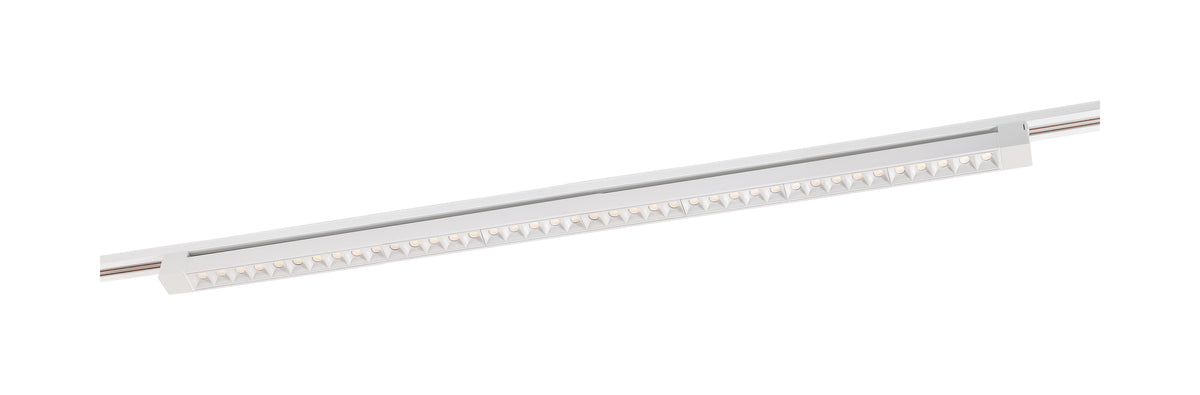 LED - 4FT - Track Light Bar - White Finish - 30 deg. Beam Angle - H-Style