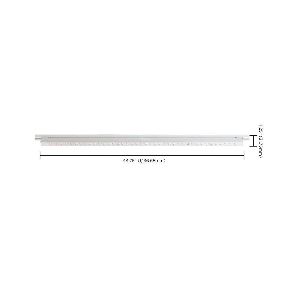 LED - 4FT - Track Light Bar - White Finish - 30 deg. Beam Angle - H-Style