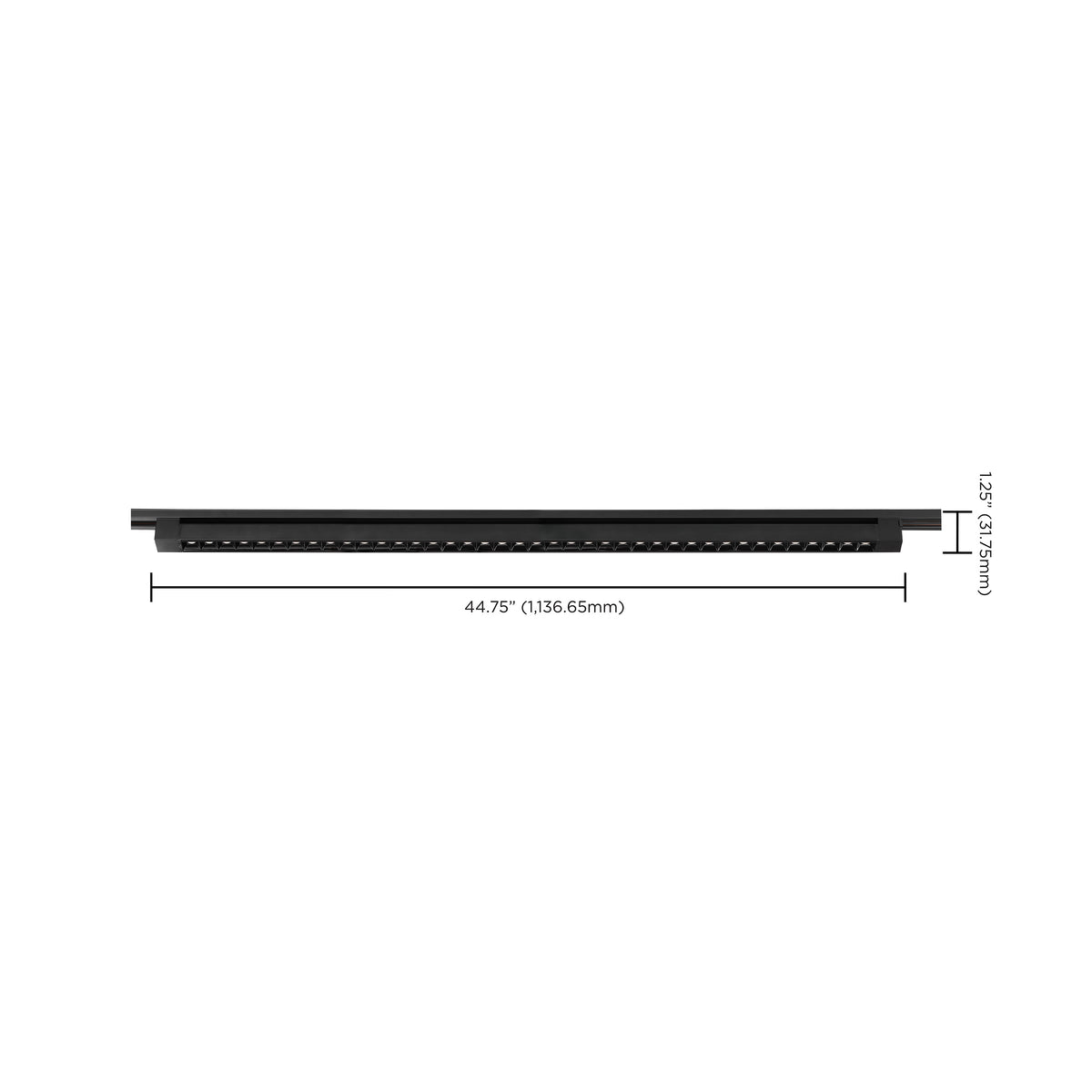 60W LED - 4FT - Track Light Bar - Black Finish - 30 deg. Beam Angle - H-Style