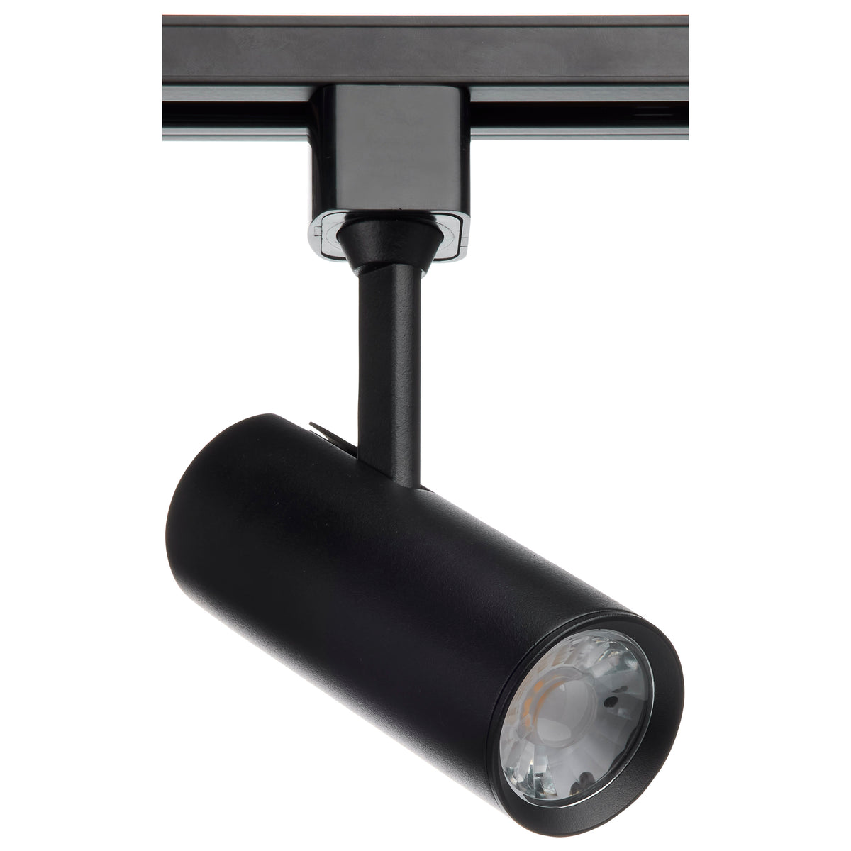 10 Watt - LED Commercial Track Head - Black - Cylinder - 24 Degree Beam Angle - H-Style