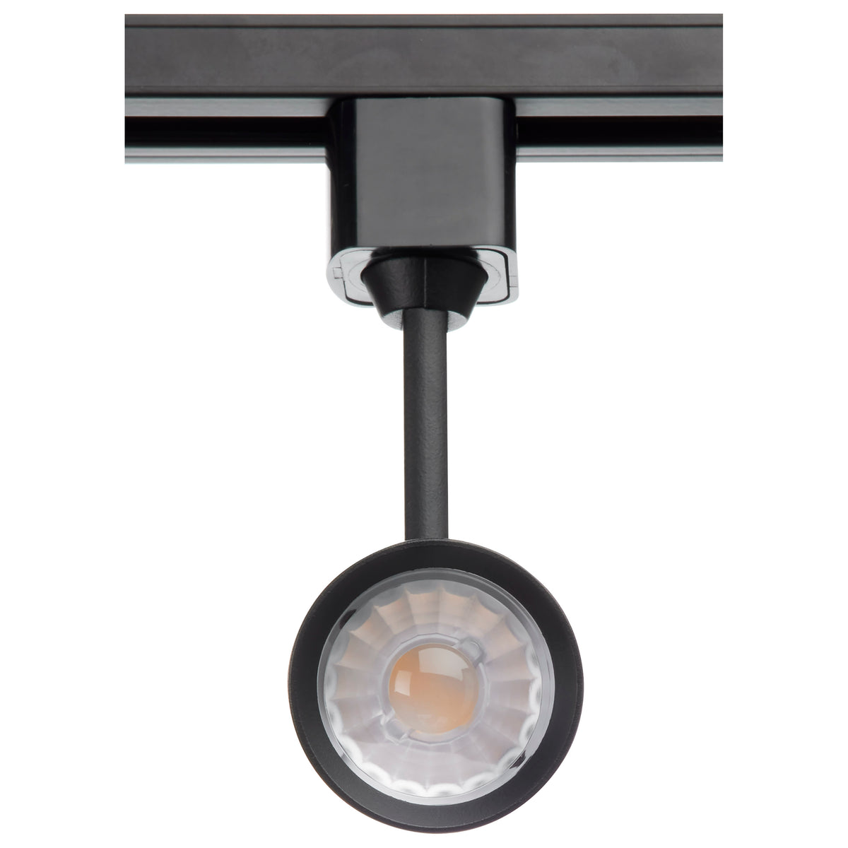 10 Watt - LED Commercial Track Head - Black - Cylinder - 24 Degree Beam Angle - H-Style