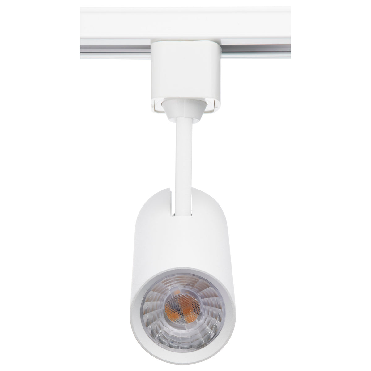 10 Watt - LED Commercial Track Head - White - Cylinder - 36 Degree Beam Angle - H-Style