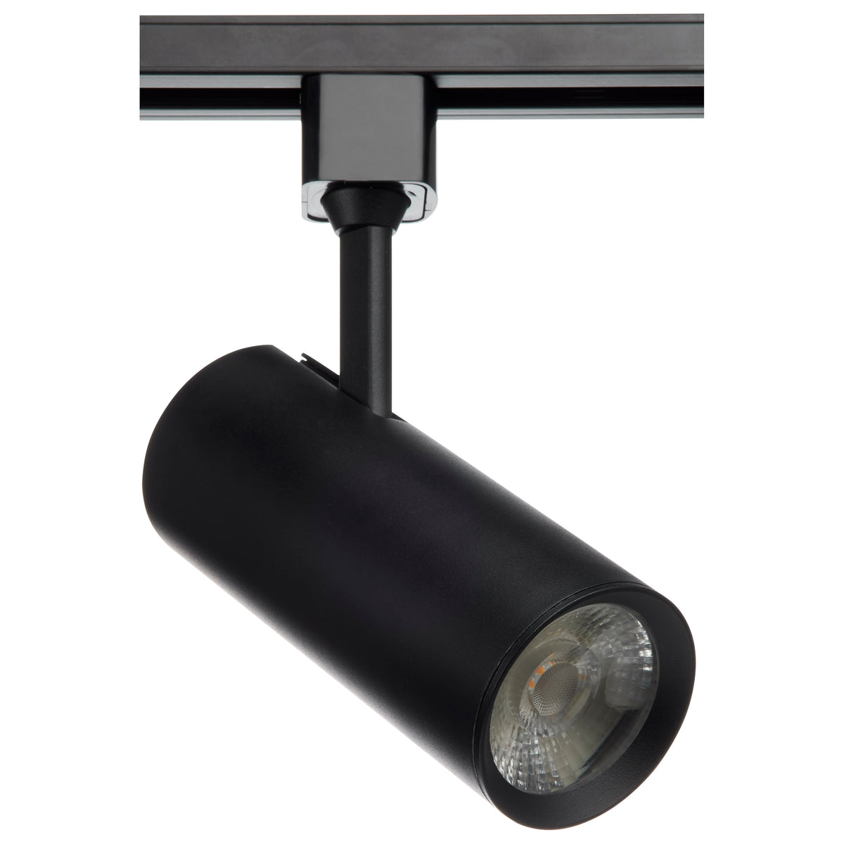20 Watt - LED Commercial Track Head - Black - Cylinder - 24 Degree Beam Angle - H-Style for ceiling fixtures and commercial