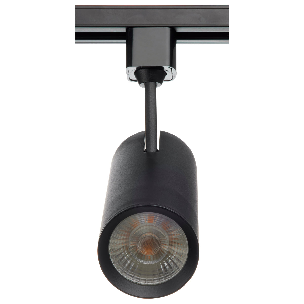 20 Watt - LED Commercial Track Head - Black - Cylinder - 24 Degree Beam Angle - H-Style