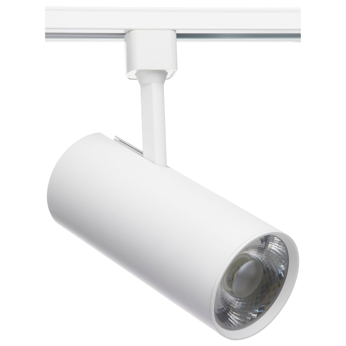 30 Watt - LED Commercial Track Head - White - Cylinder - 36 Degree Beam Angle - H-Style for ceiling fixtures and commercial