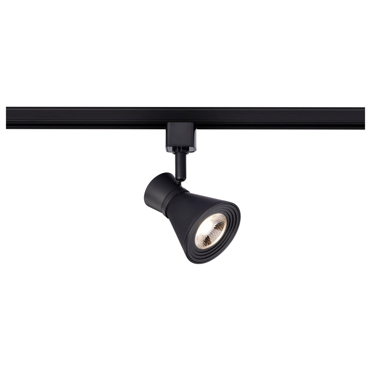 12 Watt LED Cinch Track Head - 3000K - Matte Black Finish - H-Style