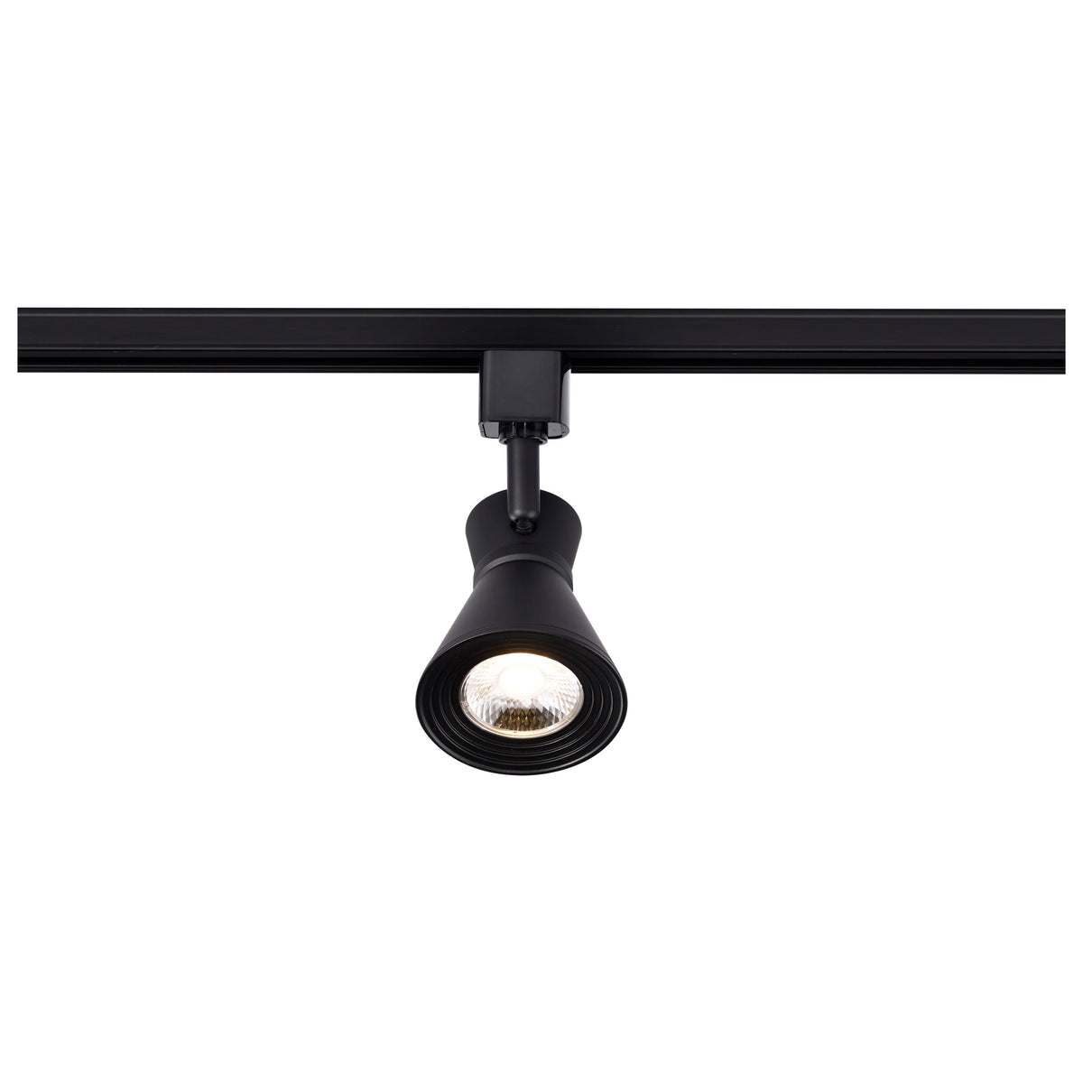 12 Watt LED Cinch Track Head - 3000K - Matte Black Finish - H-Style