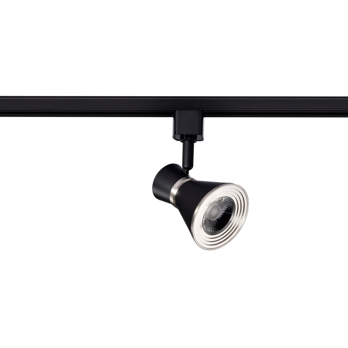 12 Watt LED Cinch Track Head - 3000K - Matte Black and Brushed Nickel Finish - H-Style for ceiling fixtures and commercial