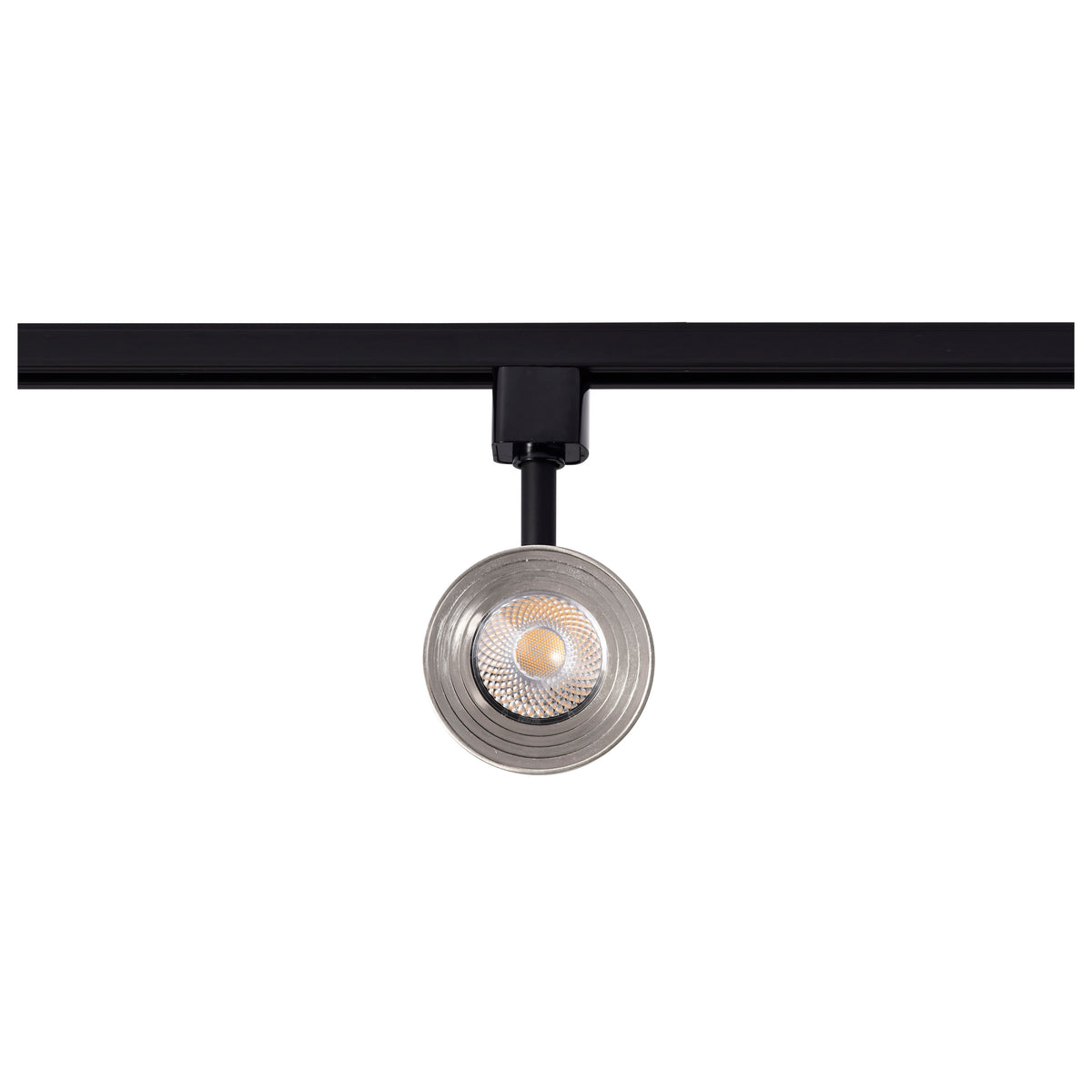 12 Watt LED Cinch Track Head - 3000K - Matte Black and Brushed Nickel Finish - H-Style