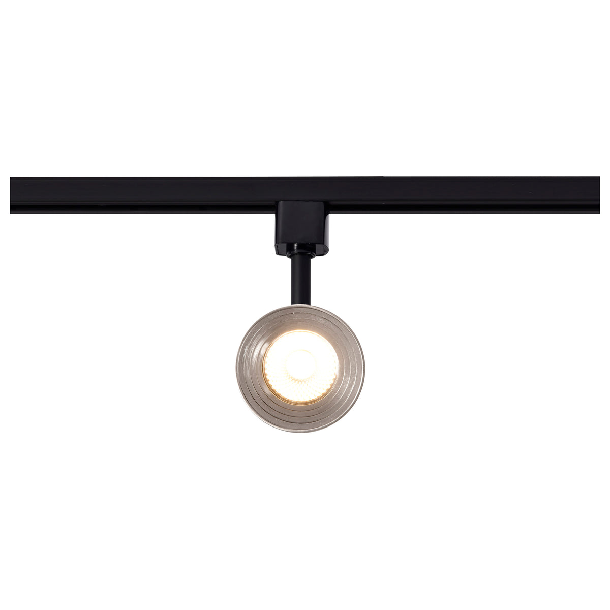 12 Watt LED Cinch Track Head - 3000K - Matte Black and Brushed Nickel Finish - H-Style