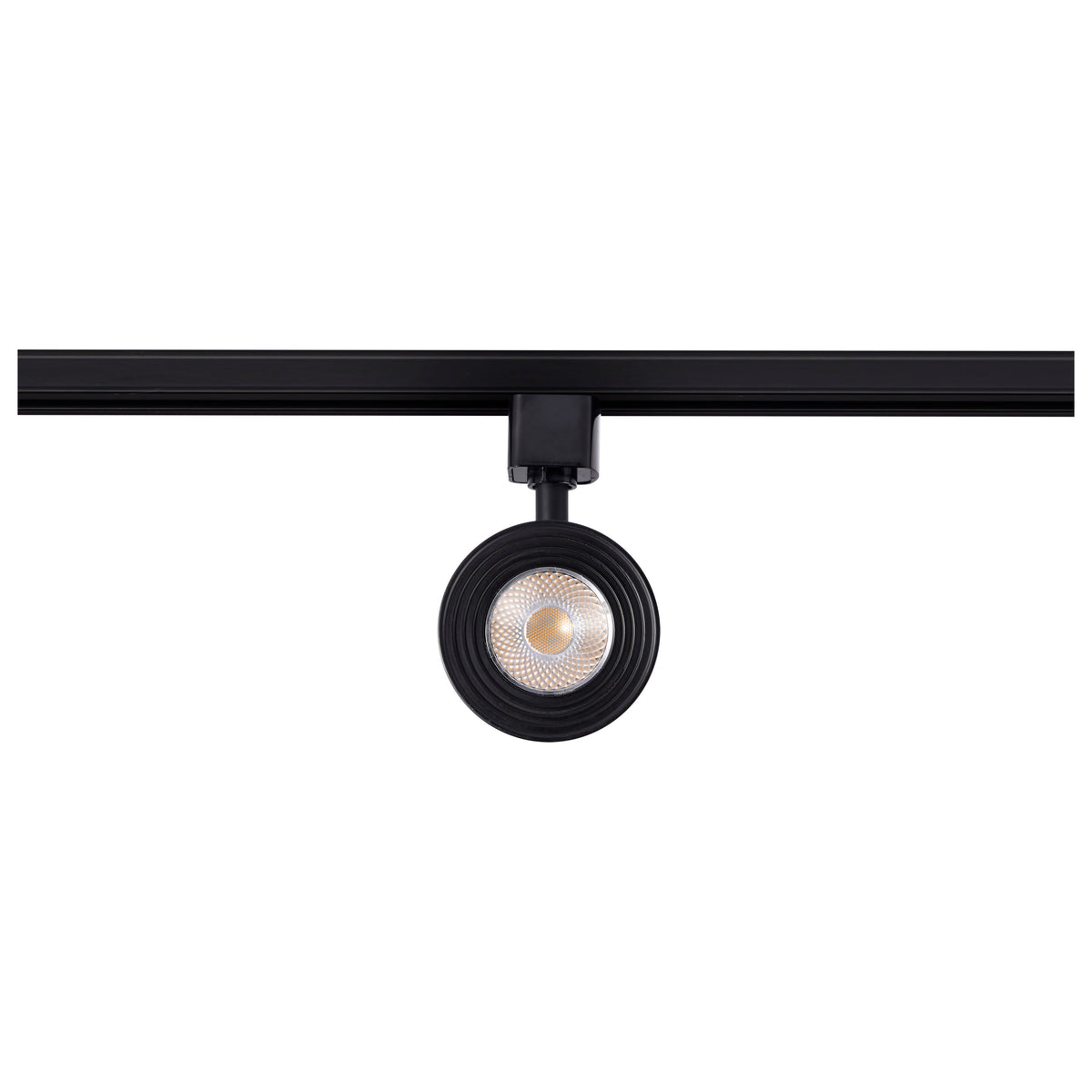12 Watt LED Cinch Track Head - 3000K - Matte Black Finish - H-Style