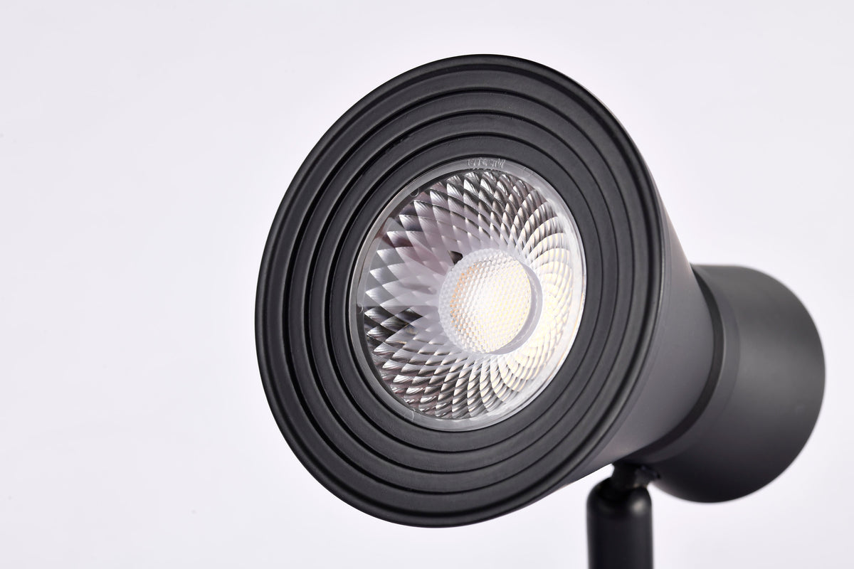 12 Watt LED Cinch Track Head - 3000K - Matte Black Finish - H-Style