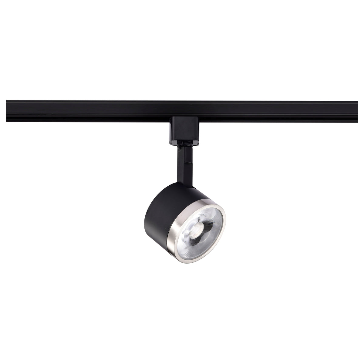 12 Watt LED Track Head - Round - 3000K - Matte Black and Brushed Nickel Finish - H-Style for commercial spaces and retail