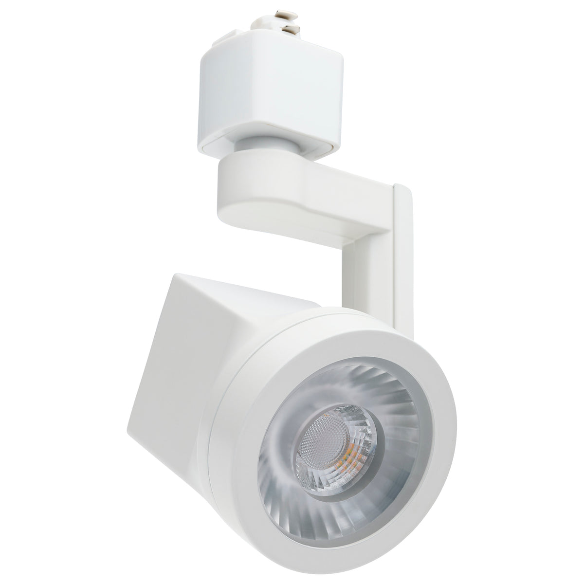 Lantern - 12 Watt LED Track Head - 24 Degree Beam Spread - 3000K - White Finish - H-Style bulb or fixture view