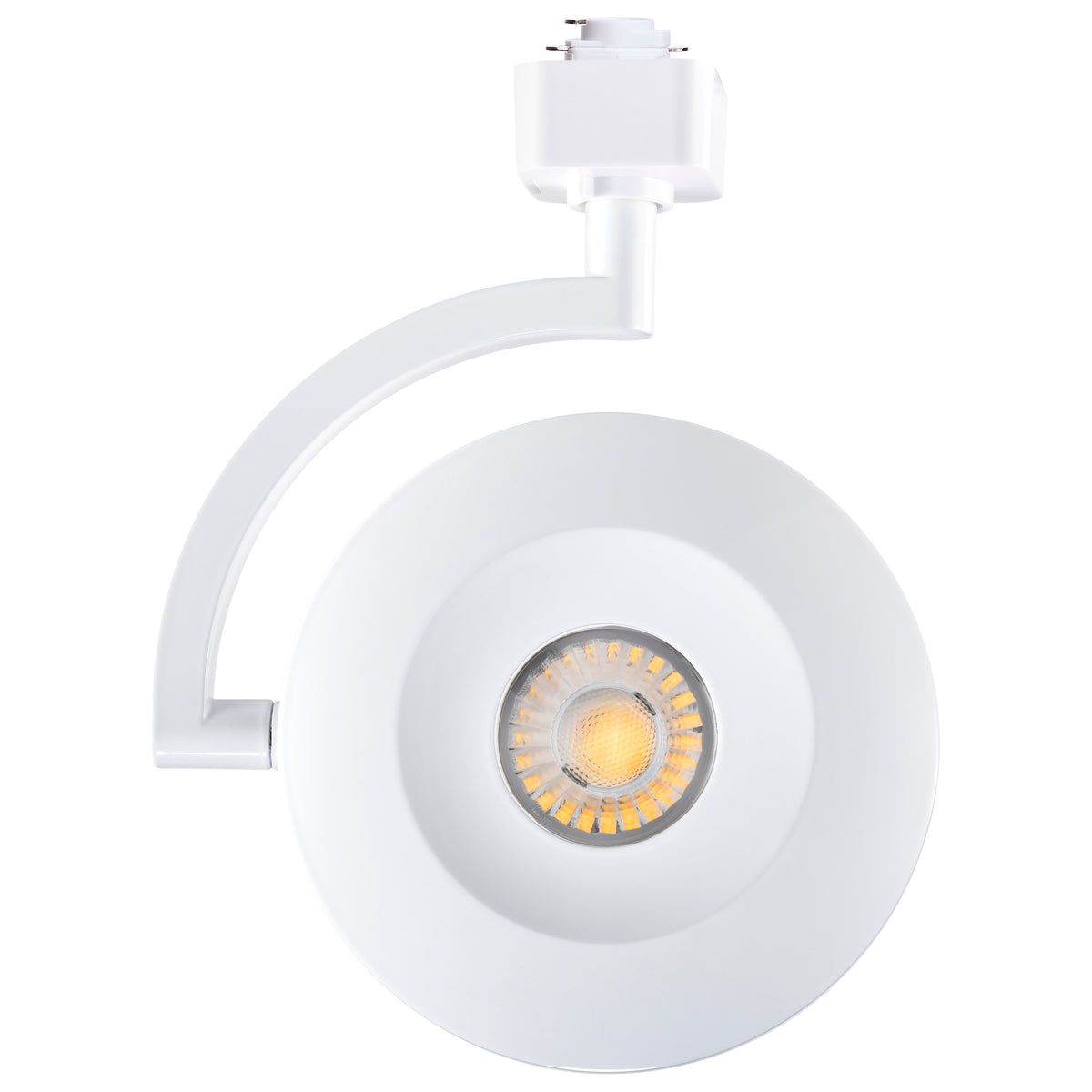 Orb - 12 Watt LED H-Style Track Head - 3000K/4000K/5000K CCT Selectable - 24 Degree Beam Angle - White Finish - 120 Volt - H-Style