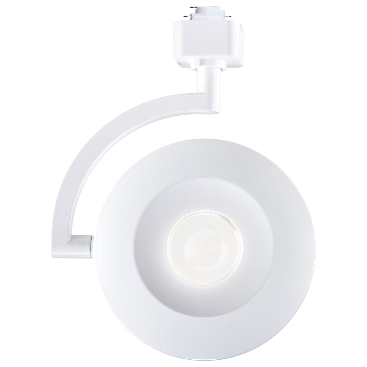 Orb - 12 Watt LED H-Style Track Head - 3000K/4000K/5000K CCT Selectable - 24 Degree Beam Angle - White Finish - 120 Volt - H-Style